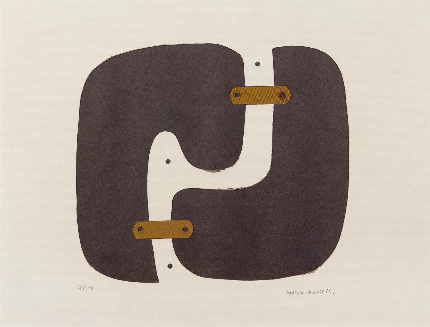 Conrad Marca-Relli, (America, 1912-2000), Repeat Collage. Limited, signed.