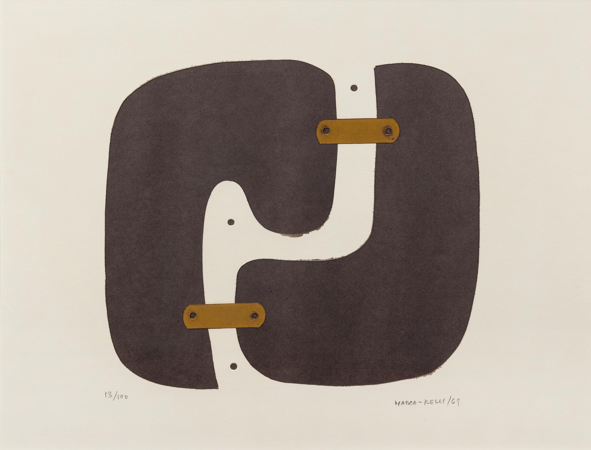 Conrad Marca-Relli, (America, 1912-2000), Repeat Collage. Limited, signed.