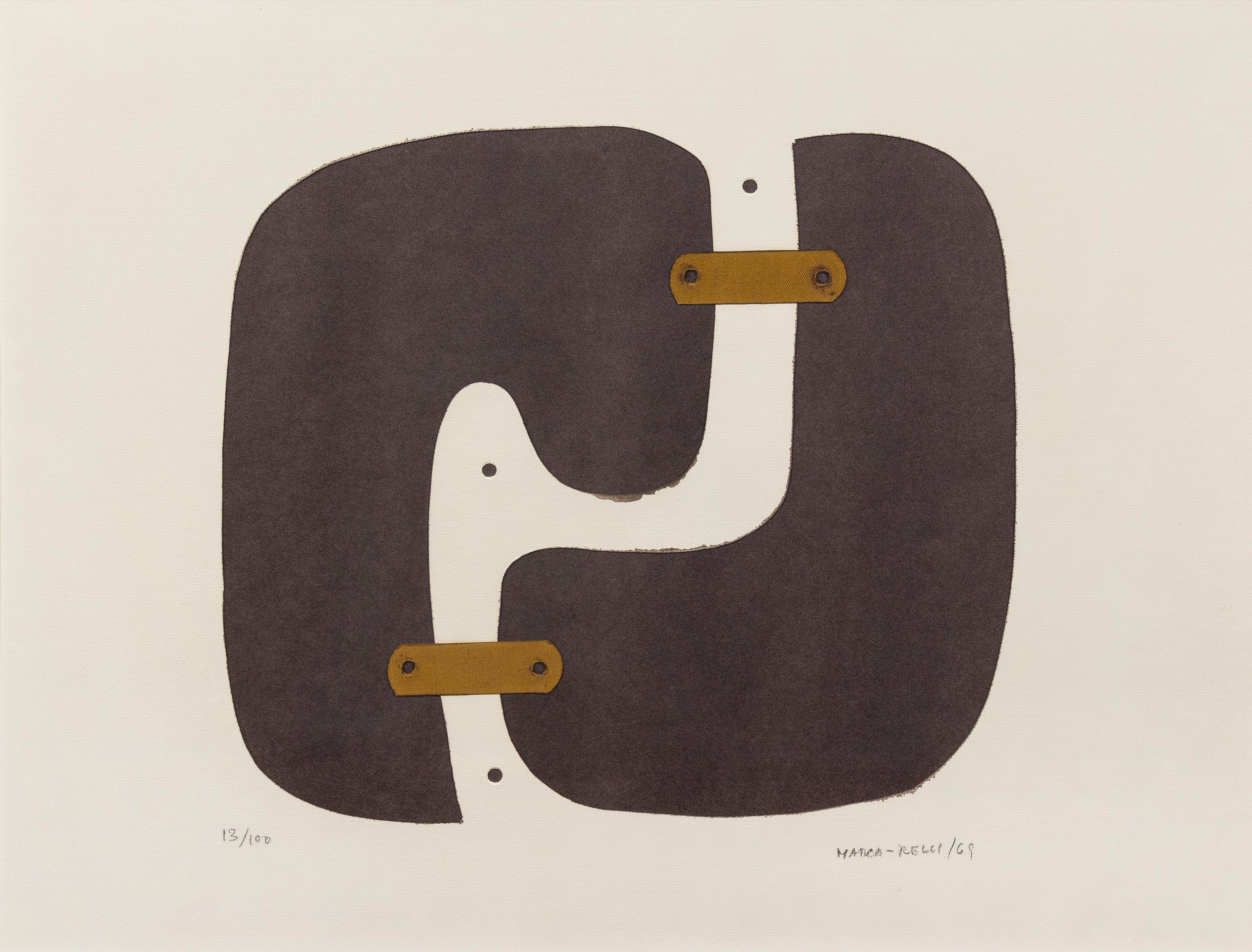 Conrad Marca-Relli, (America, 1912-2000), Repeat Collage. Limited, signed.
