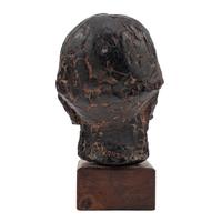 Joseph Konzal (American 1905-1994) A bust of Carl Sandburg previously owned by Marilyn Monroe black-painted terra cotta bust