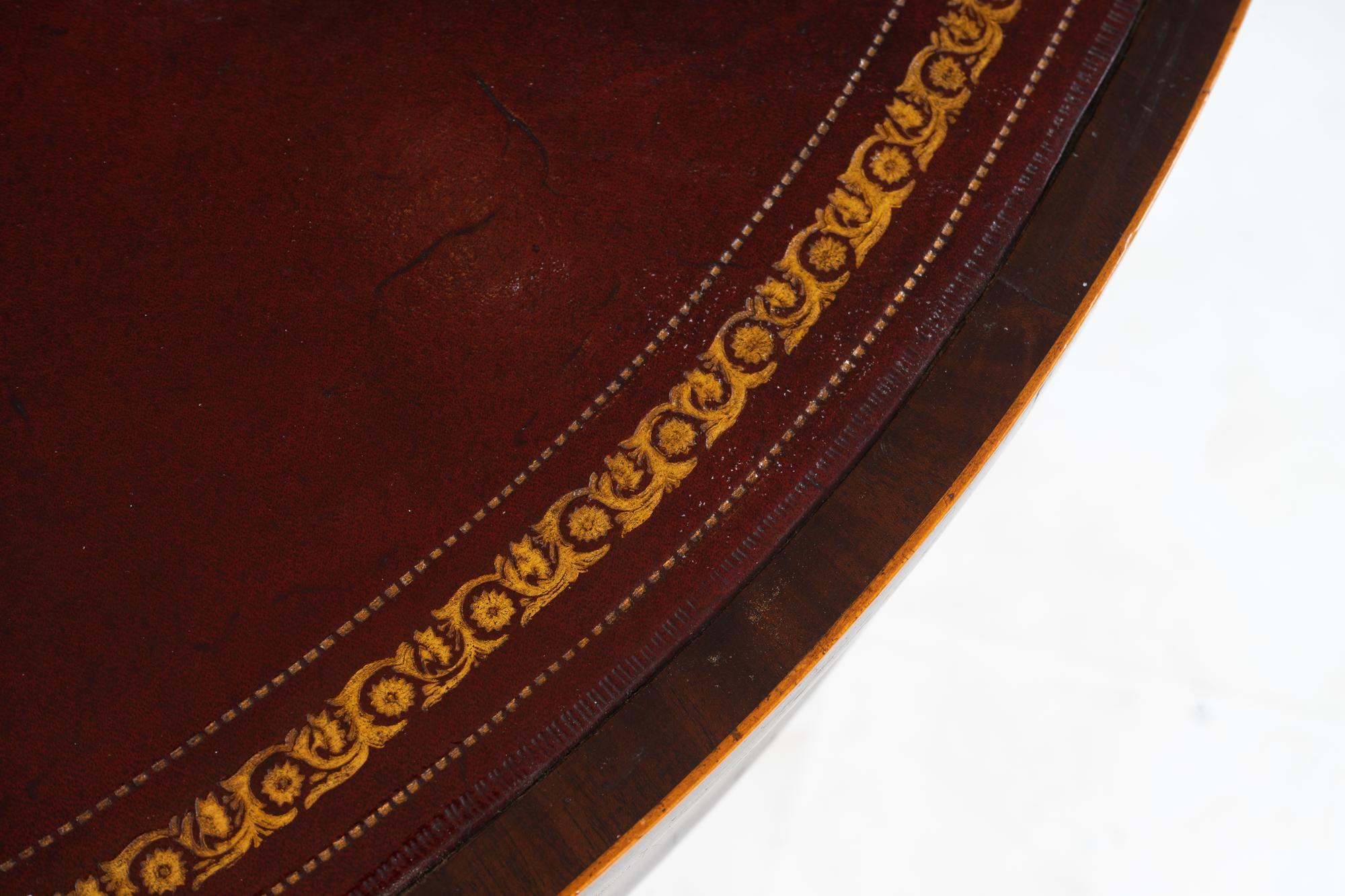Two George III Mahogany Demi-lune Flip-Top Games Tables — EARLY 19TH CENTURY