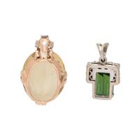 TWO MULTIGEM PENDANTS