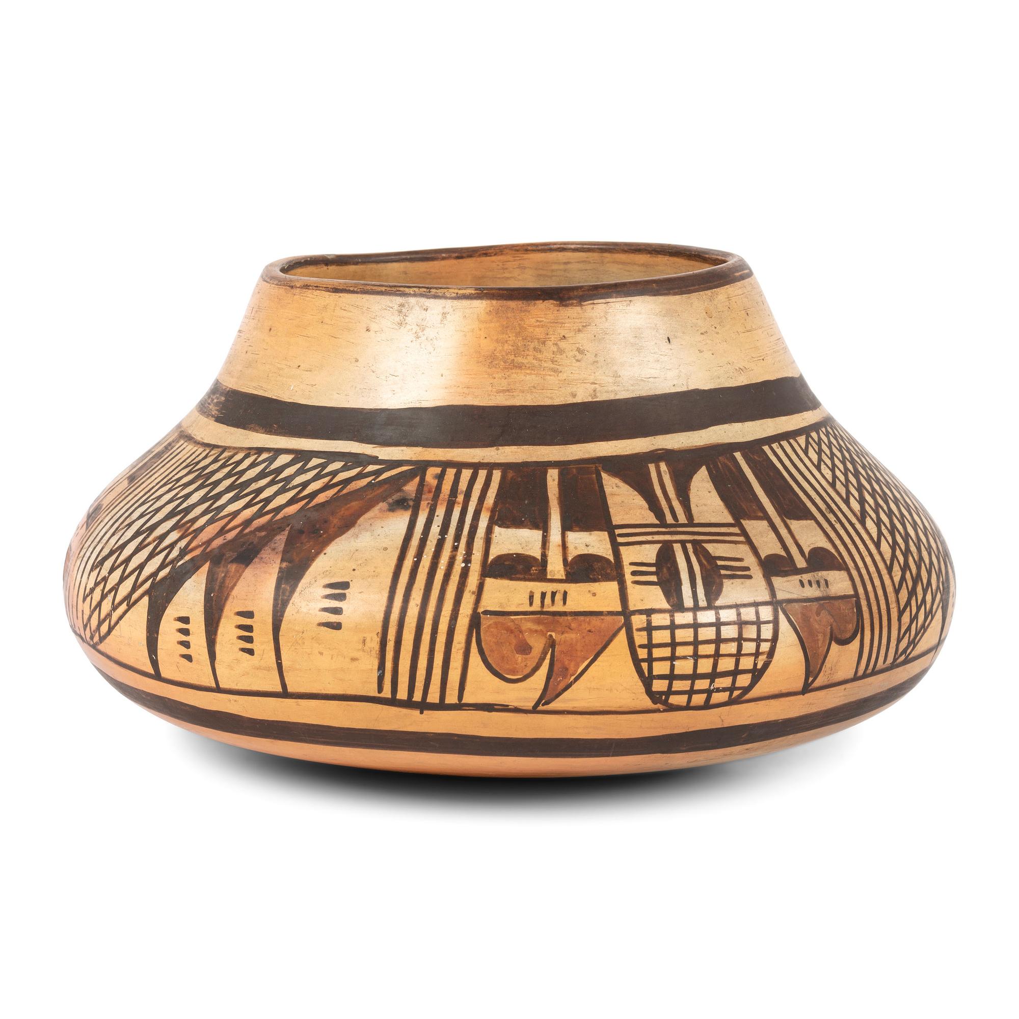 Hopi Pottery Bowl AND Large Ashtray