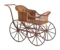 A Victorian Rattan Buggy or Pram