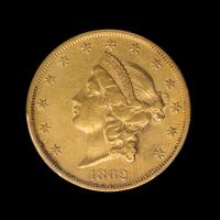 A United States 1862 Liberty Head $20 Gold Coin