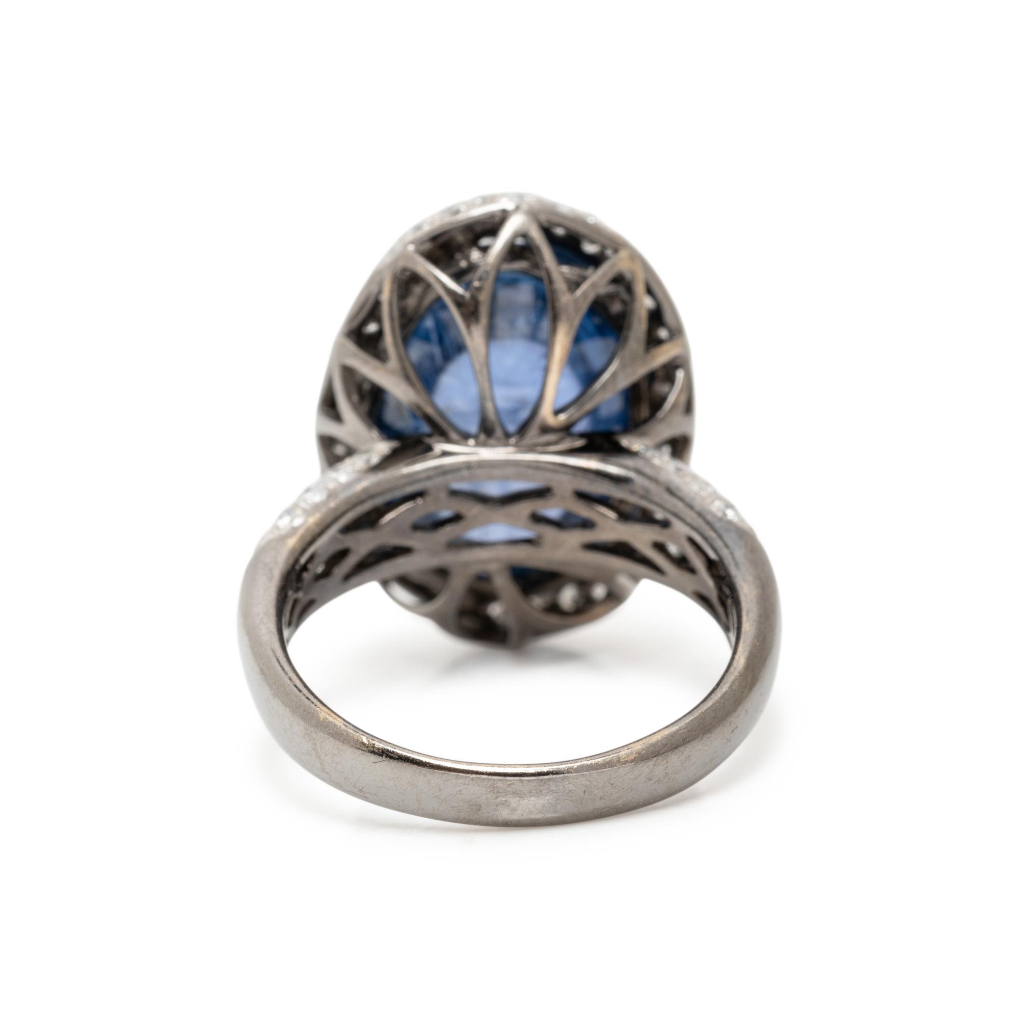WENDY YUE, KYANITE AND DIAMOND RING