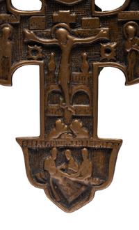 A Russian Bronze Cross Pendant