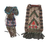 Northern Plains Beaded Paint Pouch and Strike-a-Light Bag