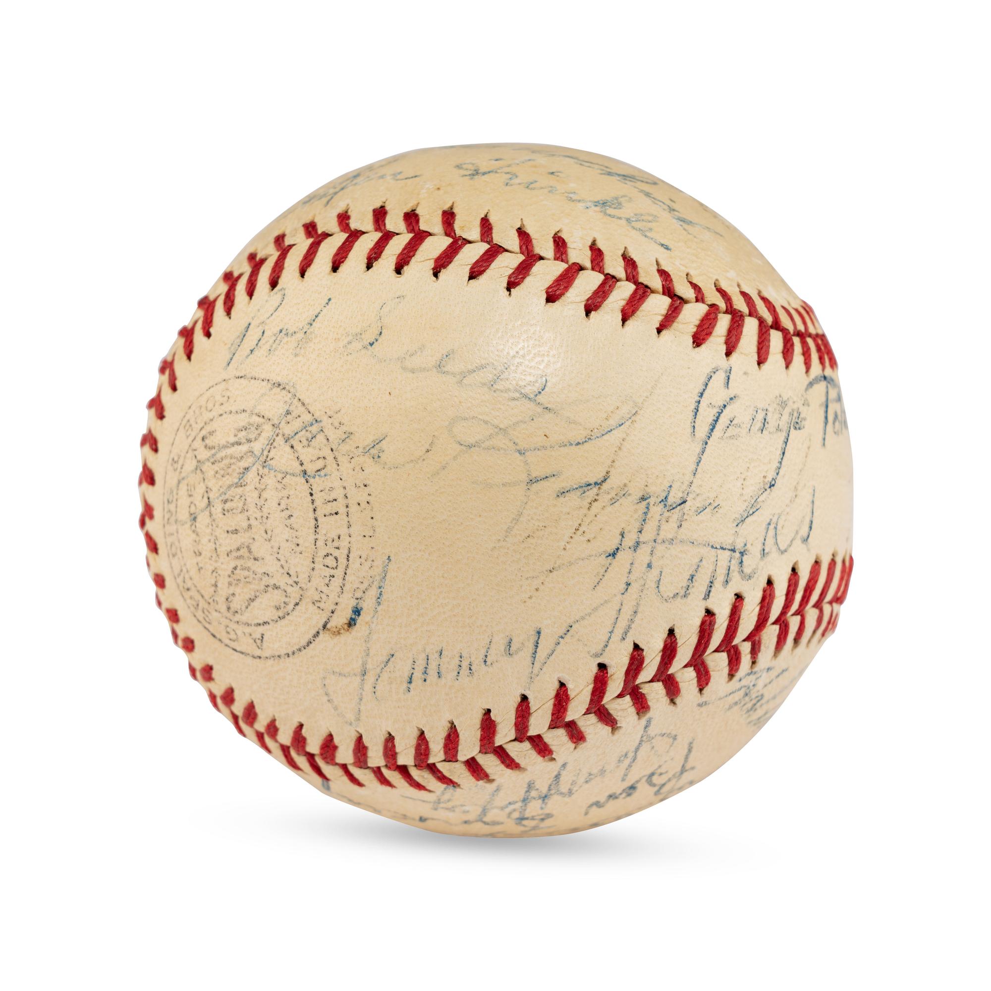 A 1941 Baltimore Orioles Team Signed Autograph Baseball