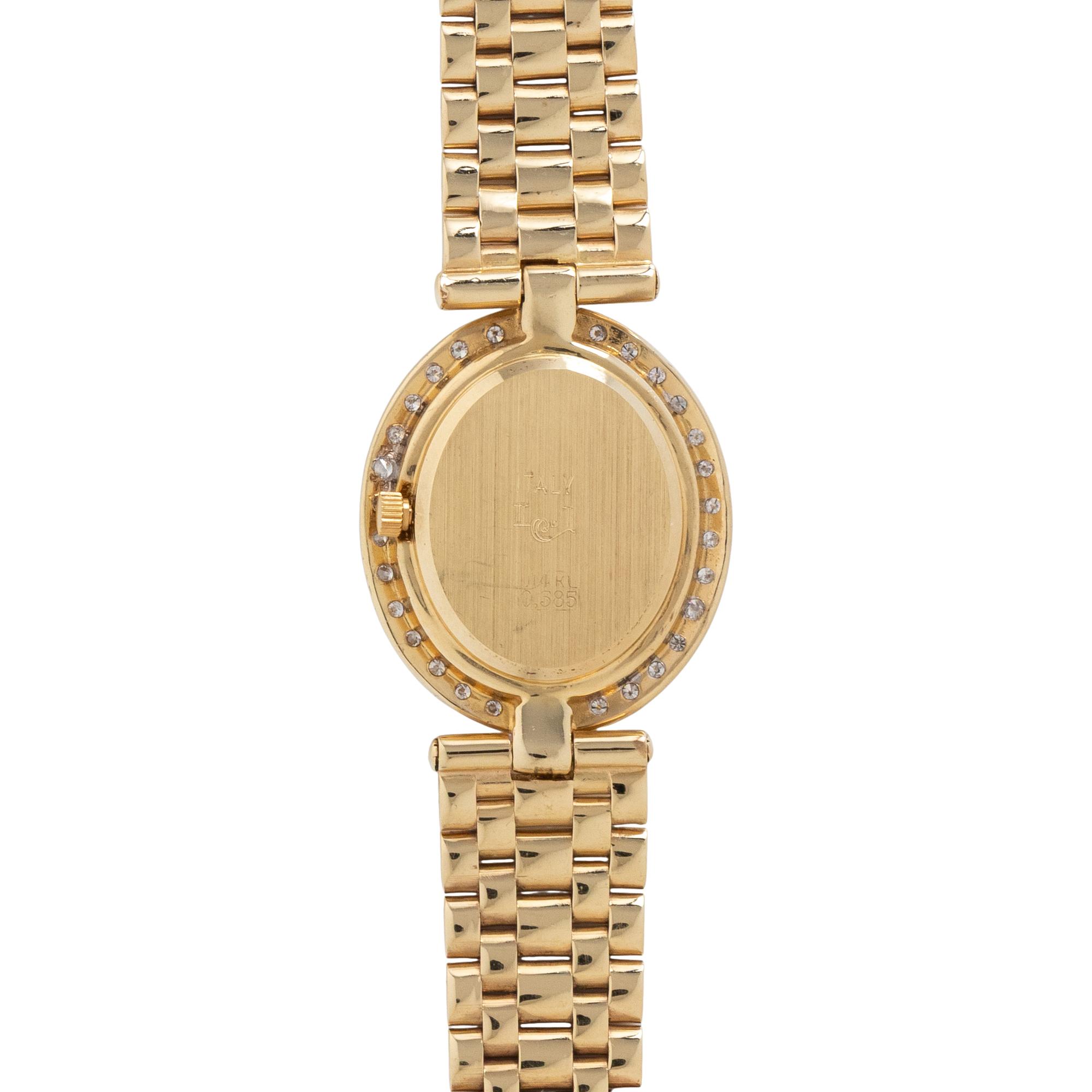 YELLOW GOLD AND DIAMOND WATCH