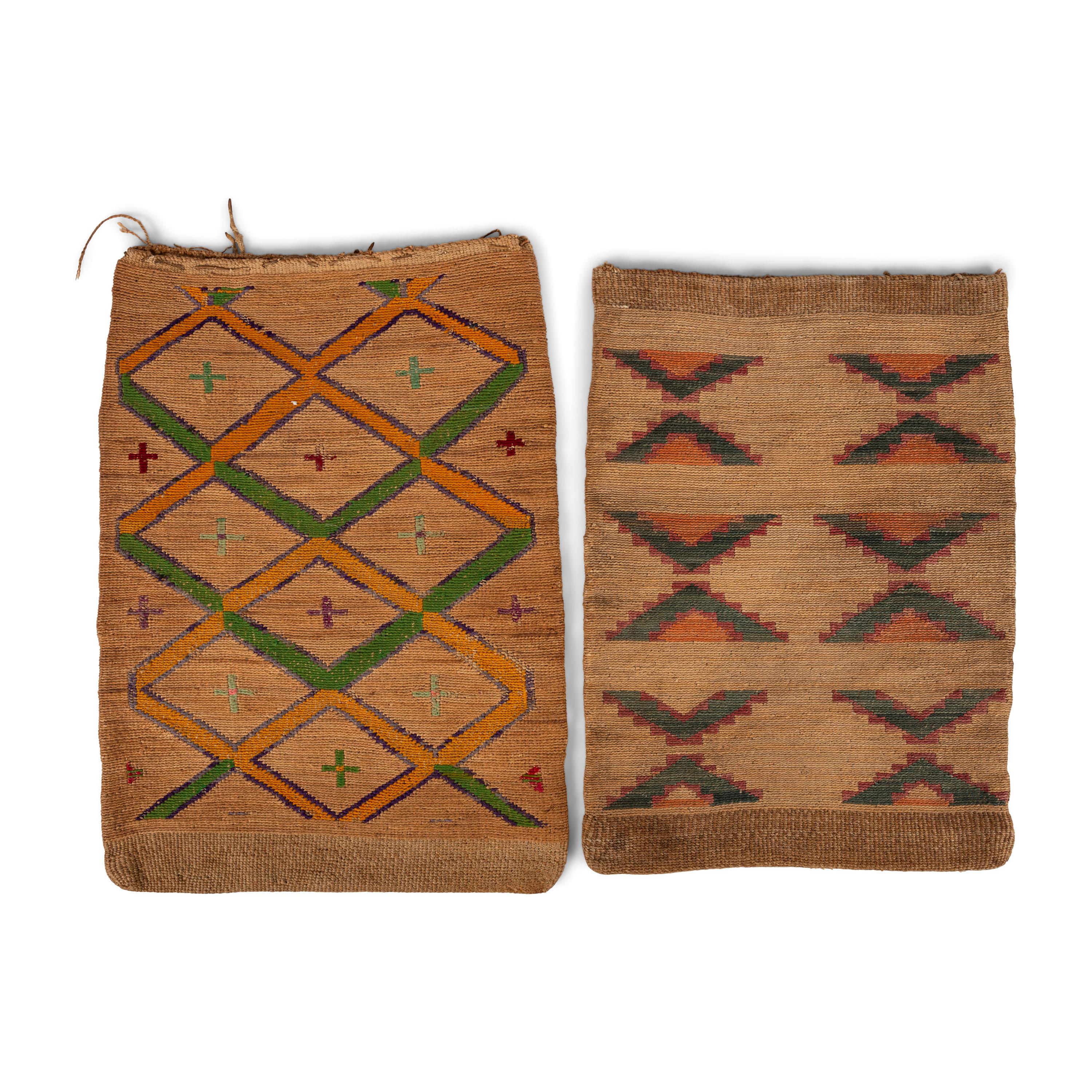 Pair of Nez Perce Corn Husk Flat Bags