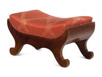An Austrian Mahogany Foot Stool