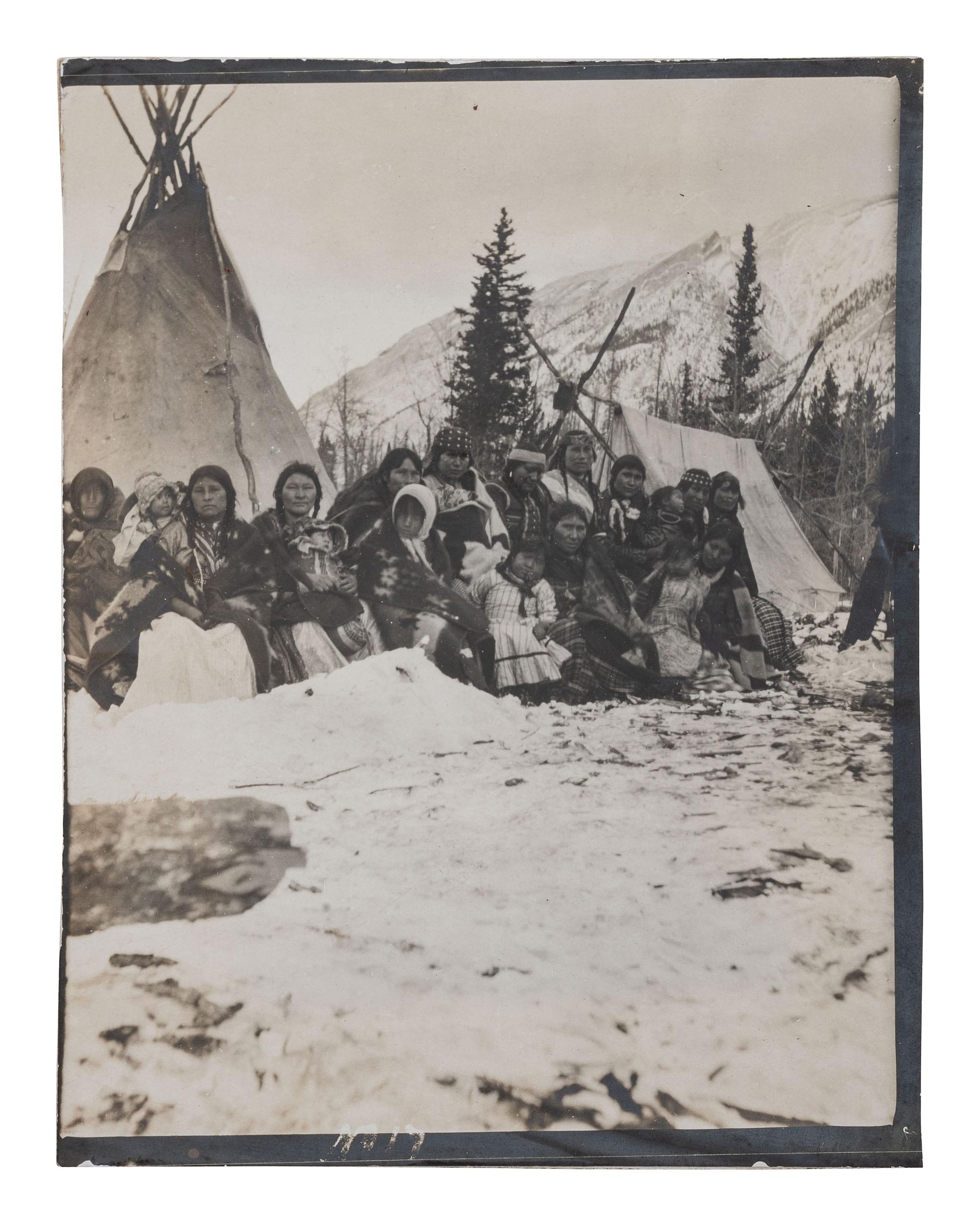 [NATIVE AMERICANS]. A group of 34 silver gelatin photographs of Native American subjects.
