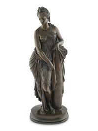 A Neoclassical Bronze Figure of a Woman