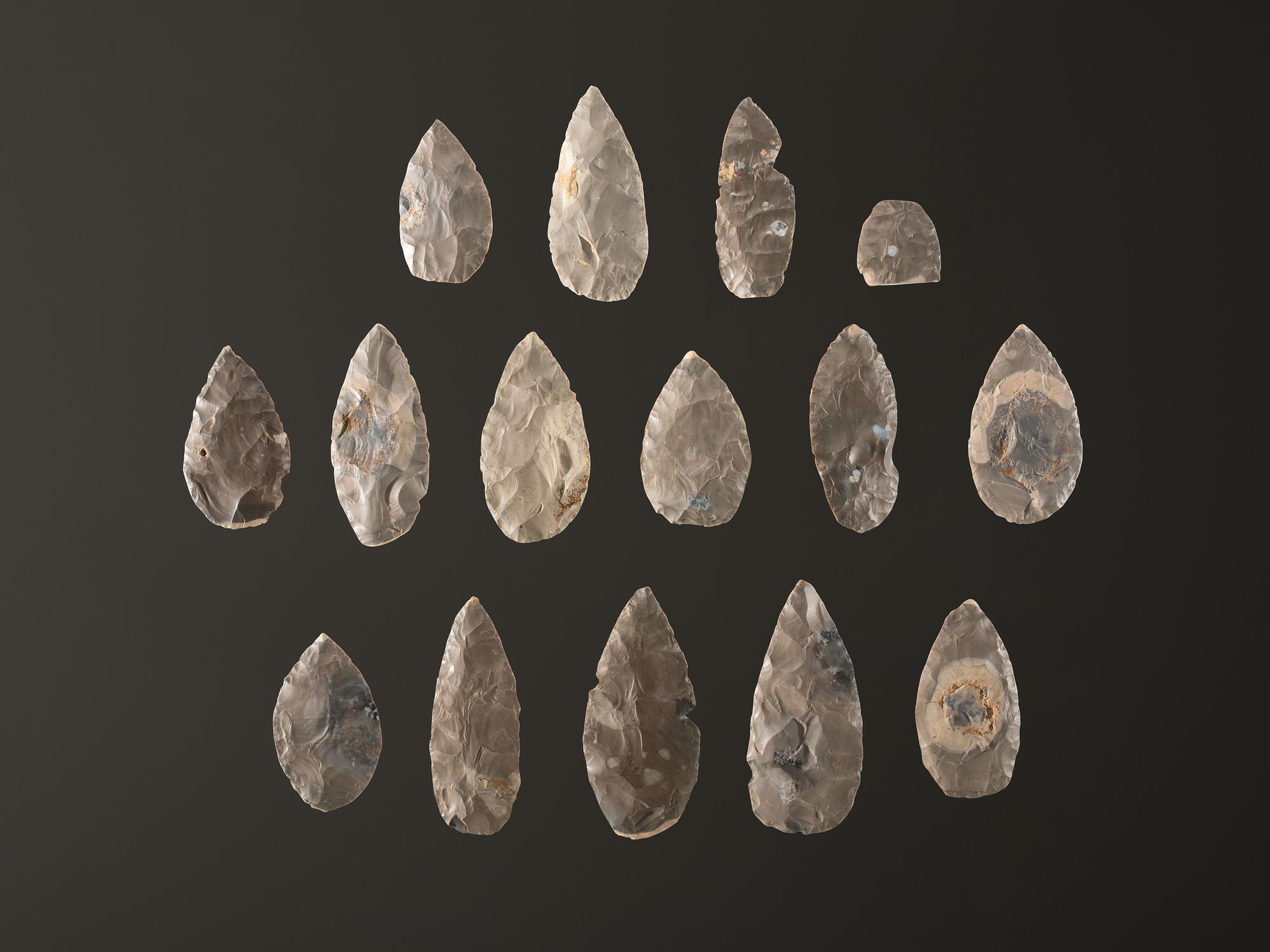 A Cache of Hornstone Blades