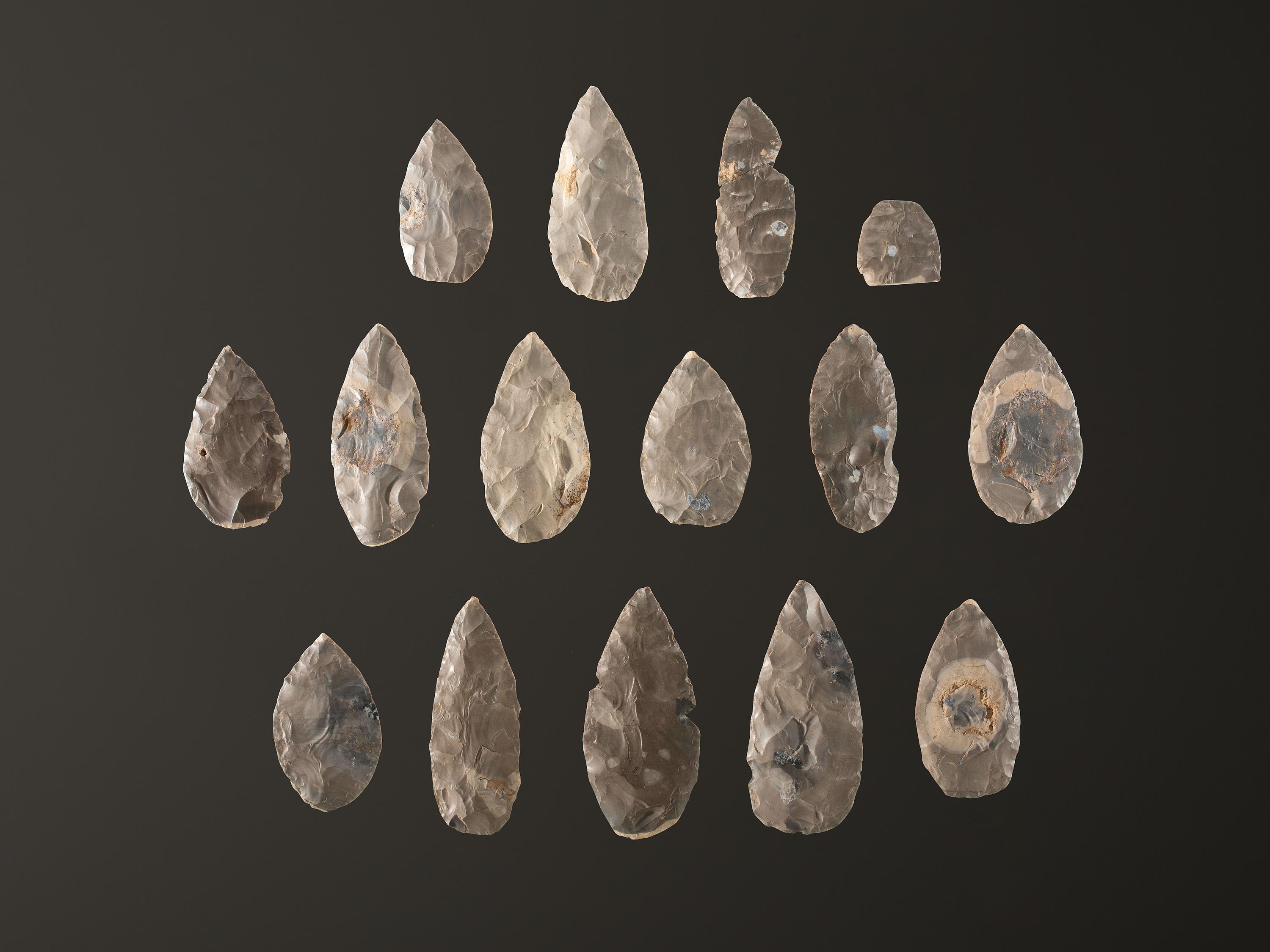 A Cache of Hornstone Blades
