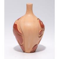 Carved Micaceous Redware Jar, with Avanyu and Raindrops
