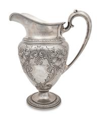 A Whiting Champlain Silver Water Pitcher