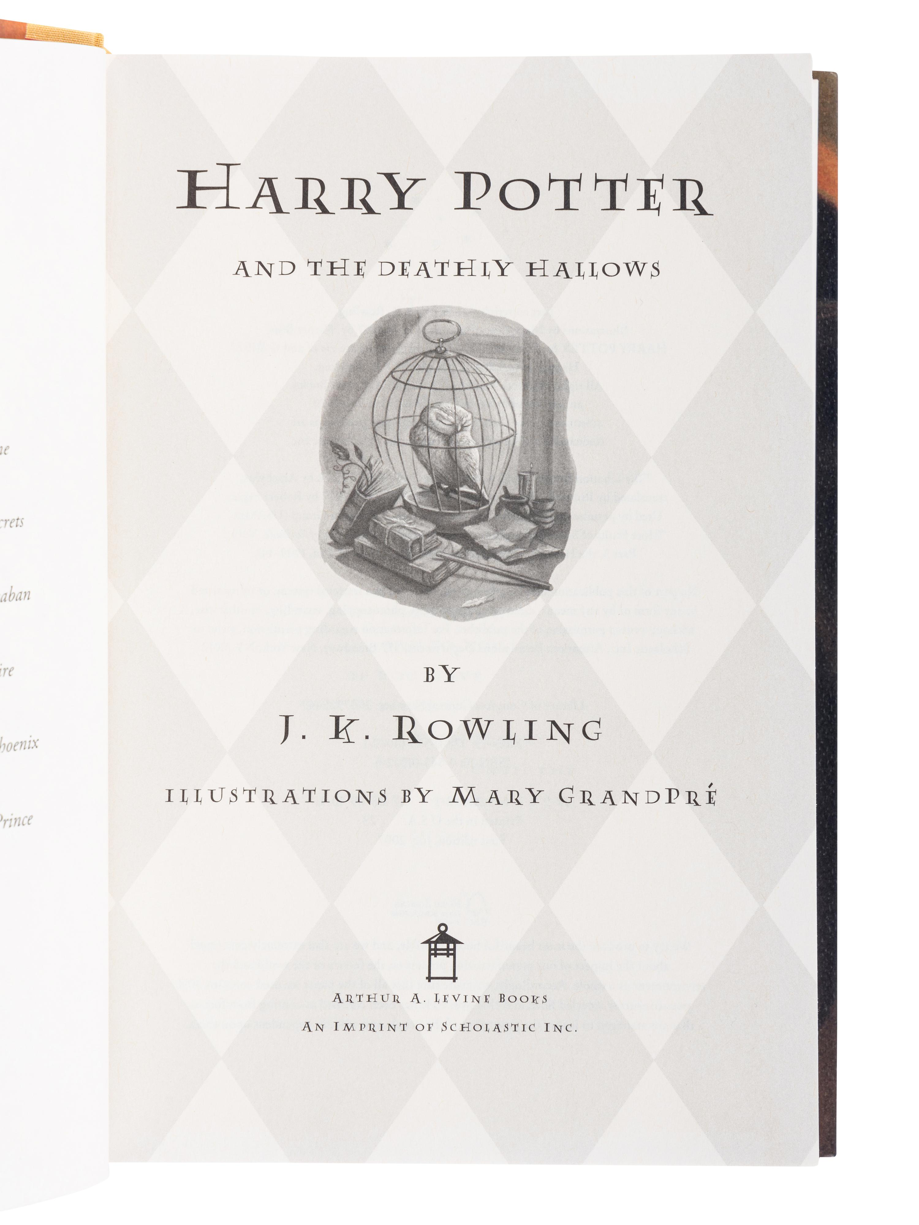 ROWLING, J.K. (b. 1965). A group of 7 works by Rowling, comprising: