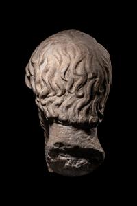 A Roman Marble Portrait Head of Antisthenes