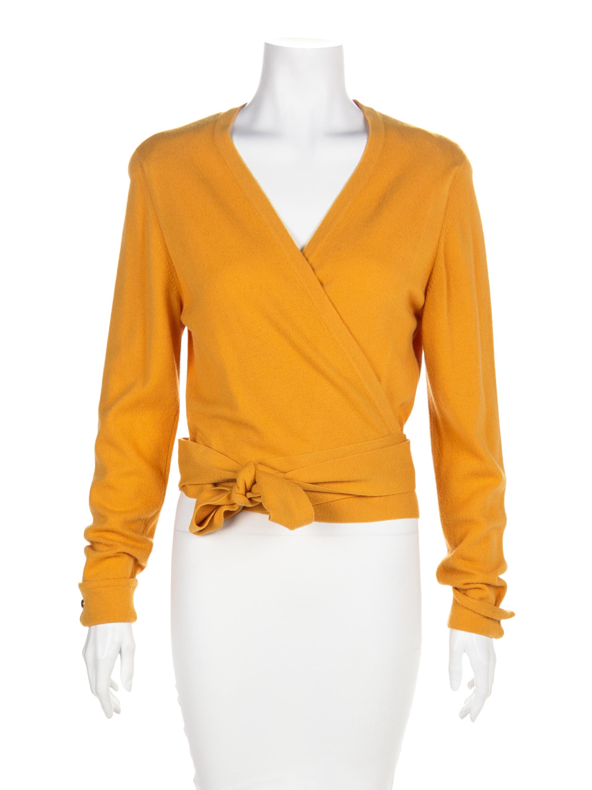 Chanel Cashmere Wrap Sweater, 1990-2000s