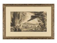 LEYDENFROST, Alexander (1888-1961). British Defend Homeland in Battle of Britain . c. 1940.