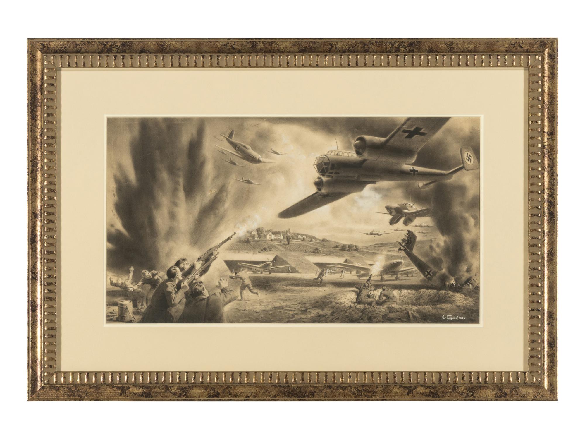 LEYDENFROST, Alexander (1888-1961). British Defend Homeland in Battle of Britain . c. 1940.