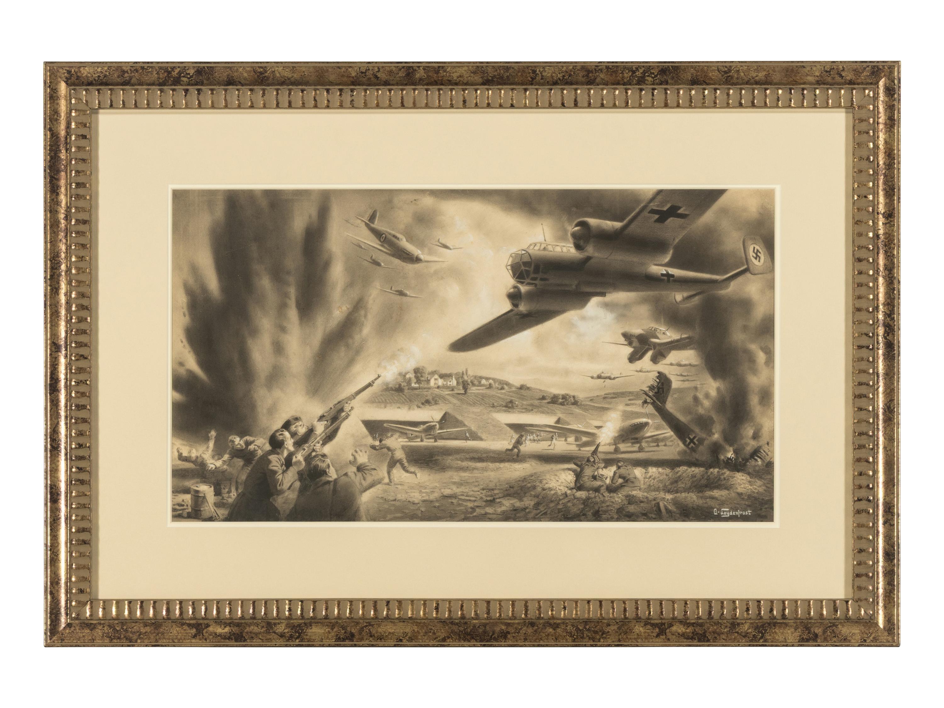 LEYDENFROST, Alexander (1888-1961). British Defend Homeland in Battle of Britain . c. 1940.
