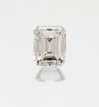 A 2.50 Carat Octagonal Step Cut Diamond,