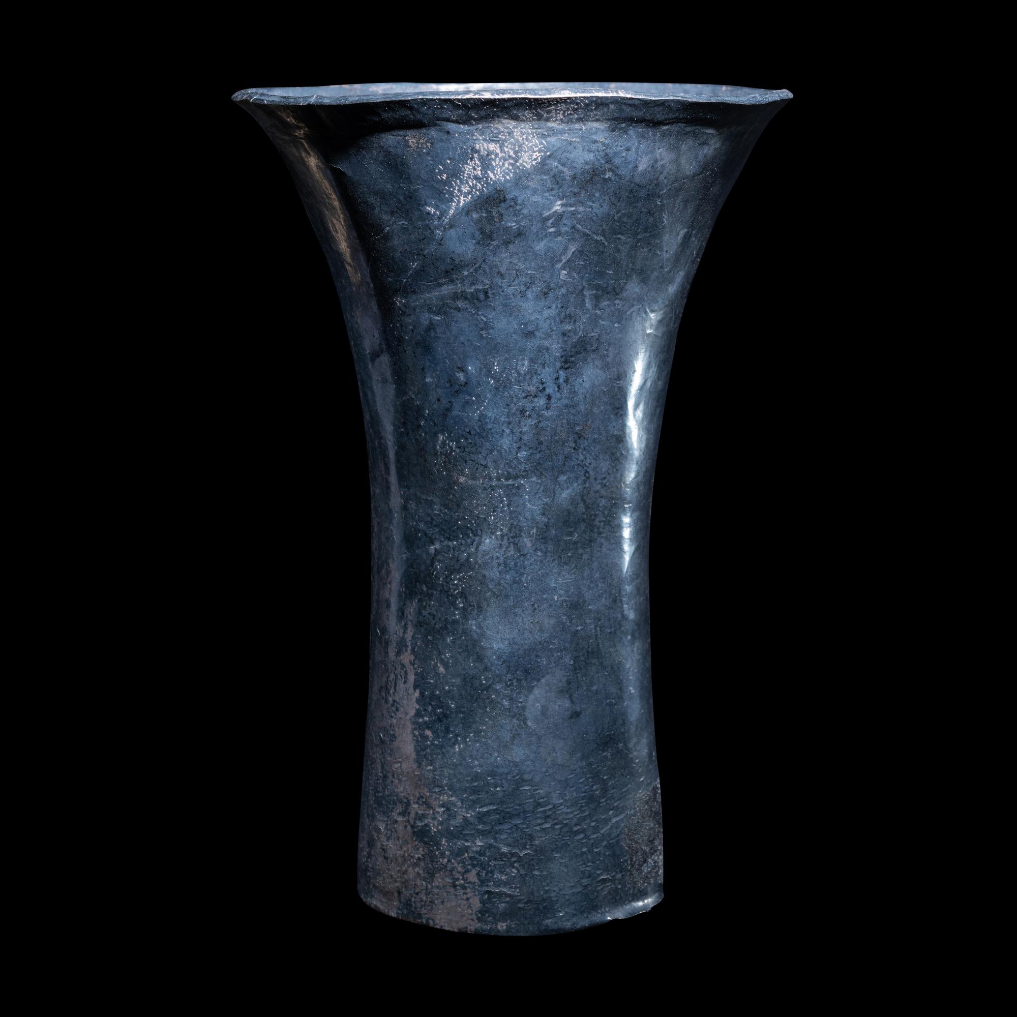 A Huari Silver Kero