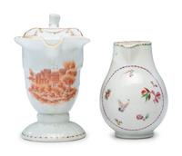 Nine Chinese Export Porcelain Table Articles