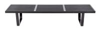 A Model 4692 Platform Bench, George Nelson & Associates for Herman Miller Height 14 x width 71 1/2 x depth 18 1/2 inches.