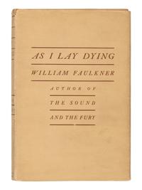 FAULKNER, William (1897-1962). As I Lay Dying . New York: Jonathan Cape, 1930.