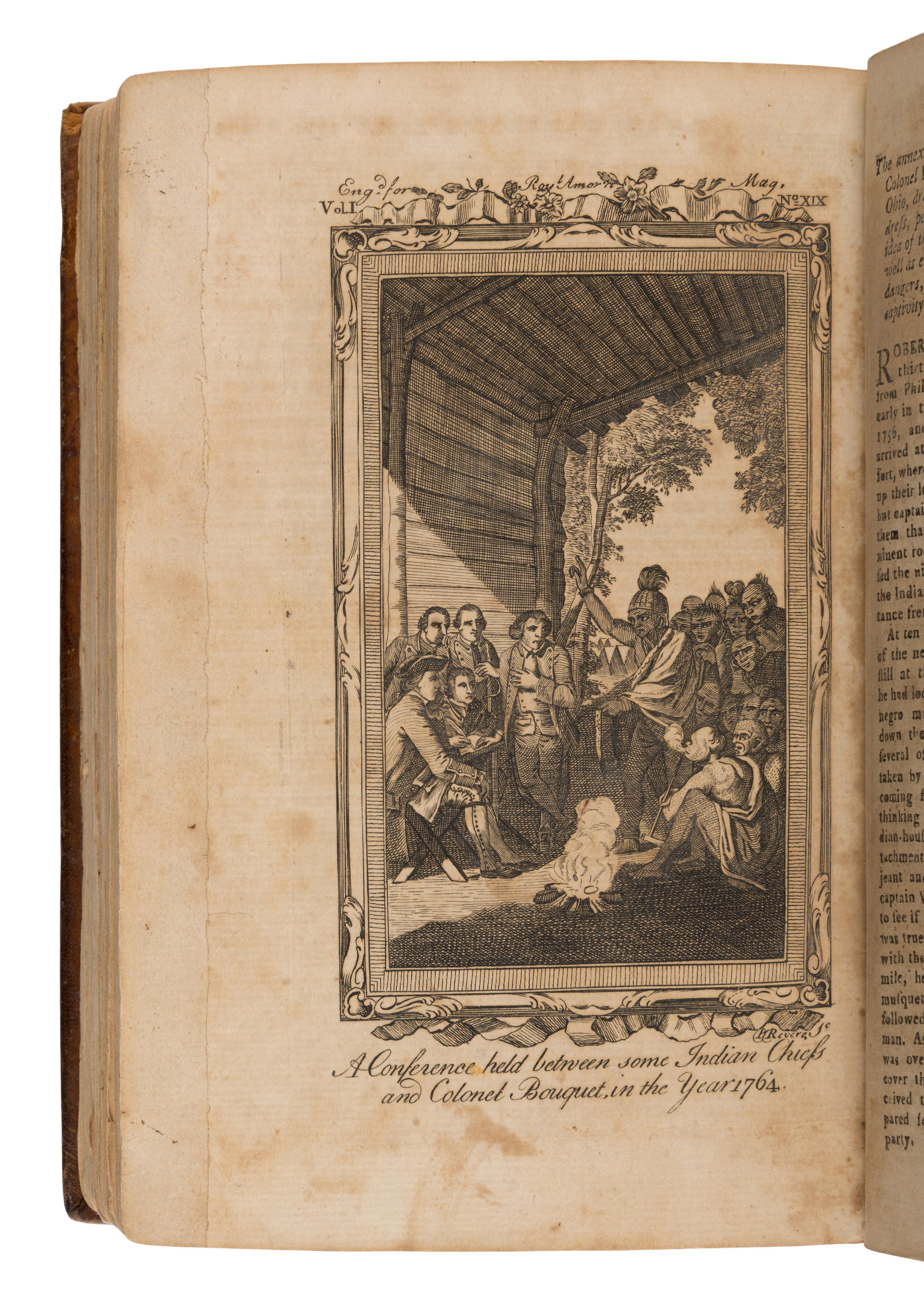 [Revere, Paul (1735-1818), engraver]. The Royal American Magazine, or Universal Repository of Instruction and Amusement. Volume I, for the Year 1774. Boston: Printed at Greenleaf's Printing Office in Union Street, January-December 1774.
