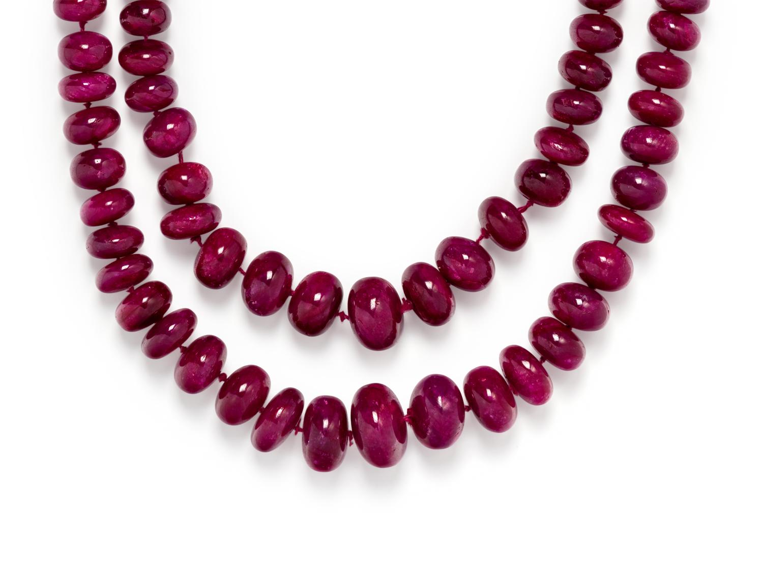 RUBY BEAD NECKLACE
