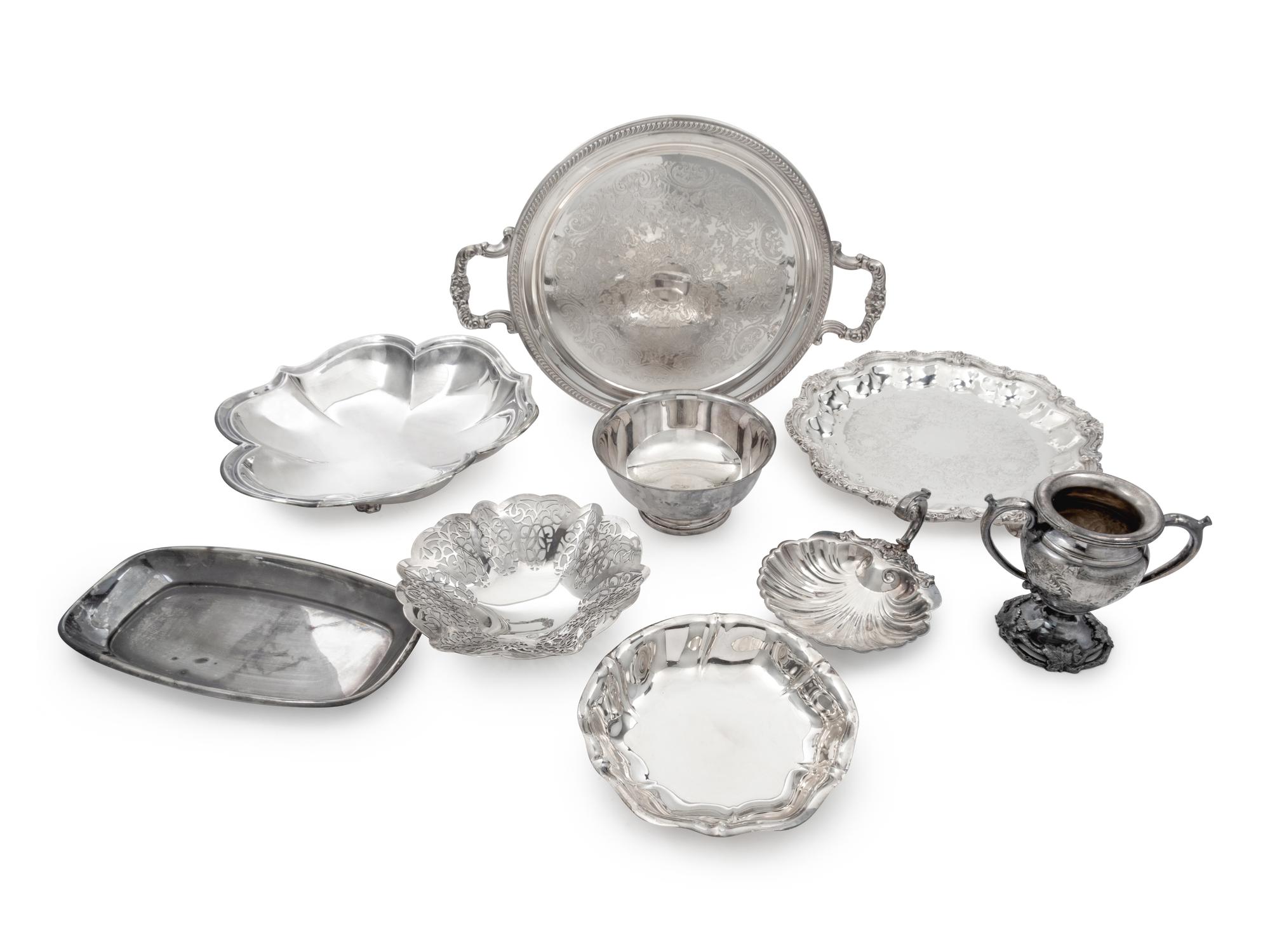 A Collection of Silver Plate Articles