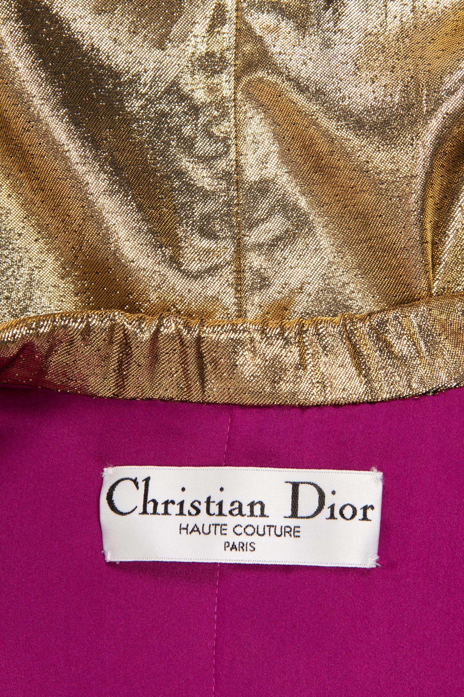 Christian Dior Haute Couture Lamé Long Jacket
