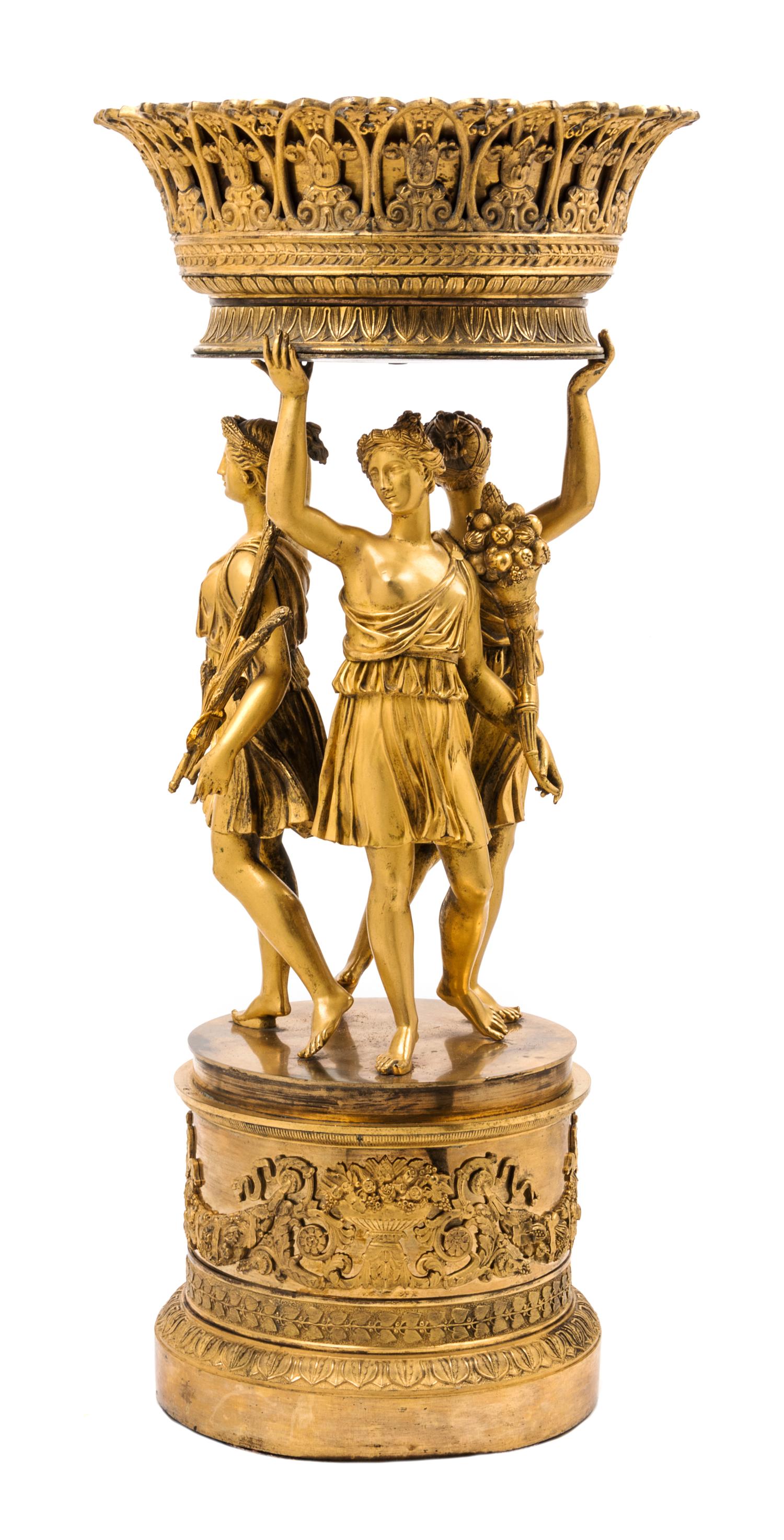 An Empire Gilt Bronze Centerpiece — MANNER OF PIERRE-PHILIPPE THOMIRE, 19TH CENTURY