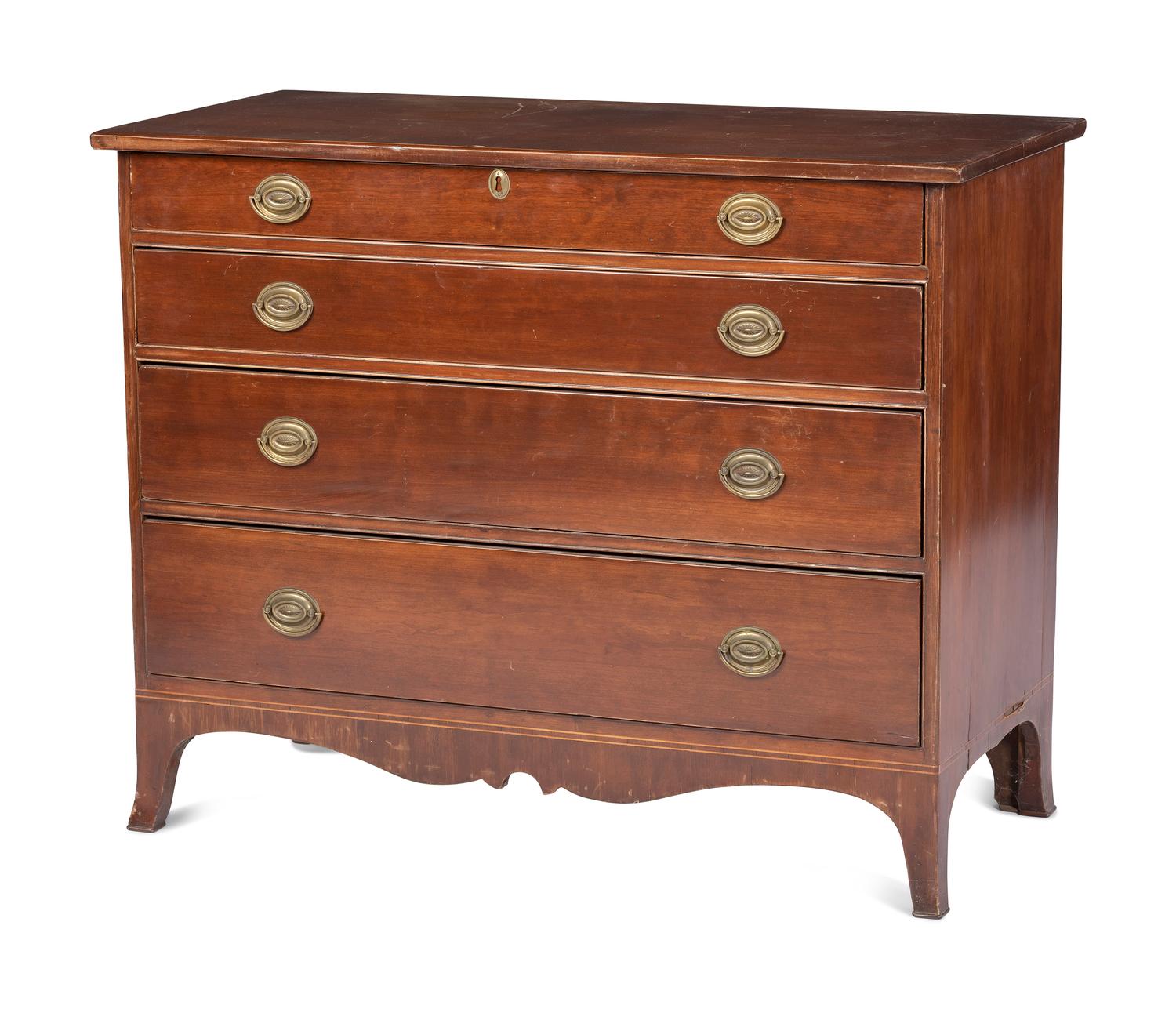 A Federal Cherrywood Chest of Drawers