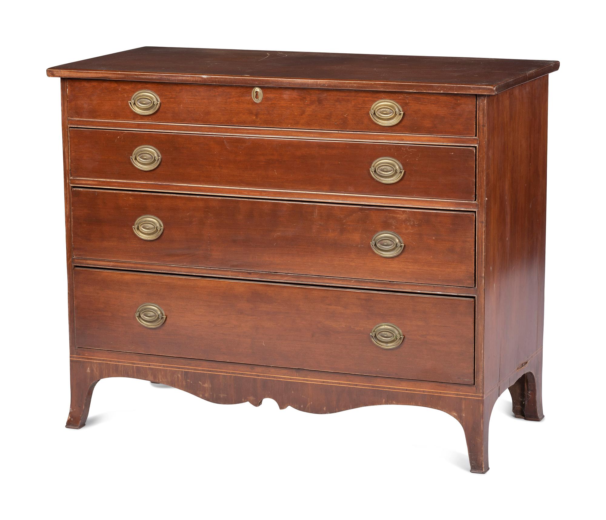 A Federal Cherrywood Chest of Drawers