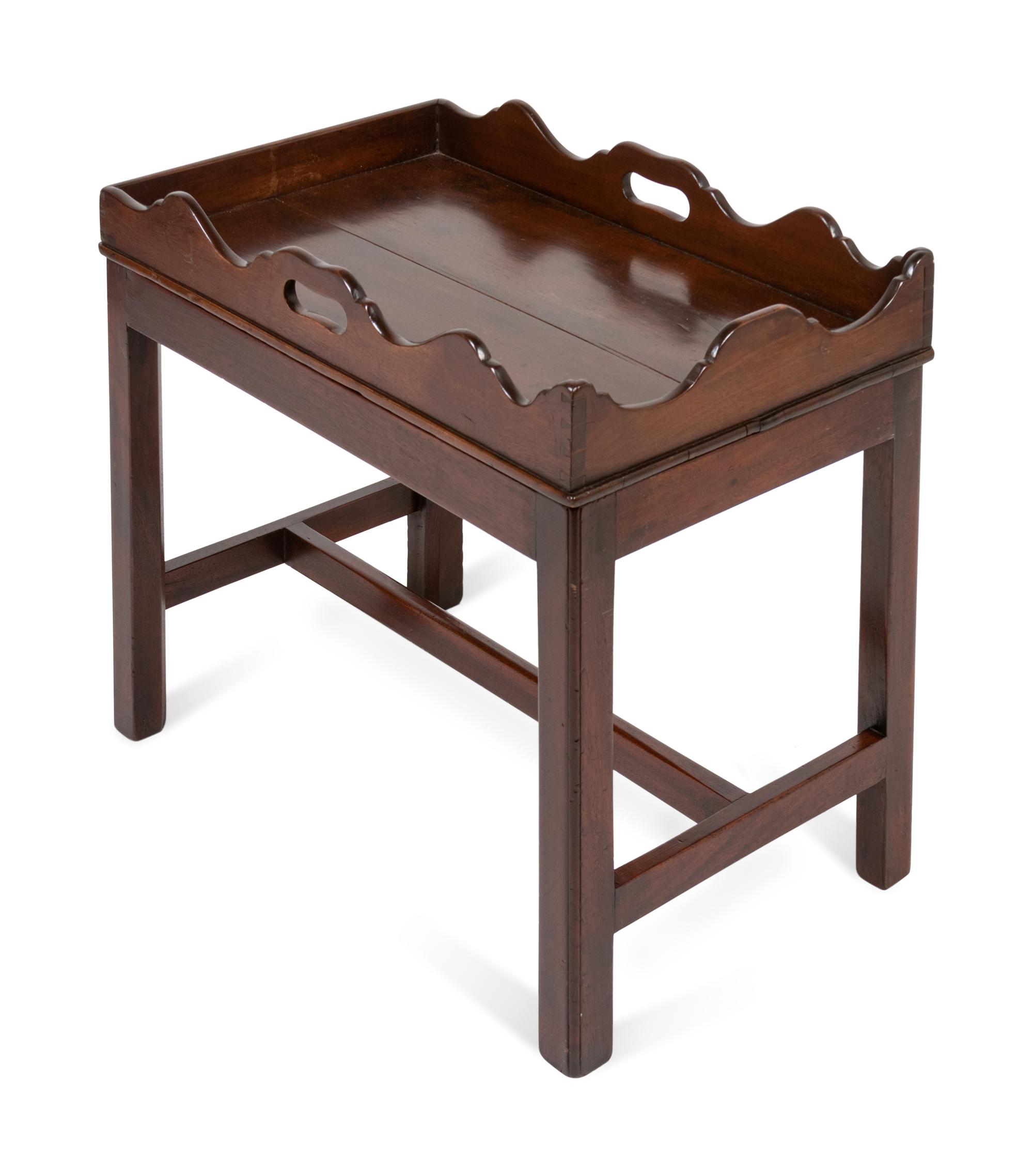 A Georgian Style Butler's Tray on a Later Stand
