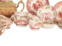 A Collection of English Transferware Tea and Dinner Articles