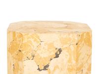 An Italian Painted and Parcel Gilt Tall Pedesta l