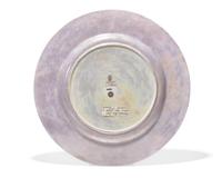 A Wedgwood Fairyland Lustreware 'Butterfly Woman' Charger