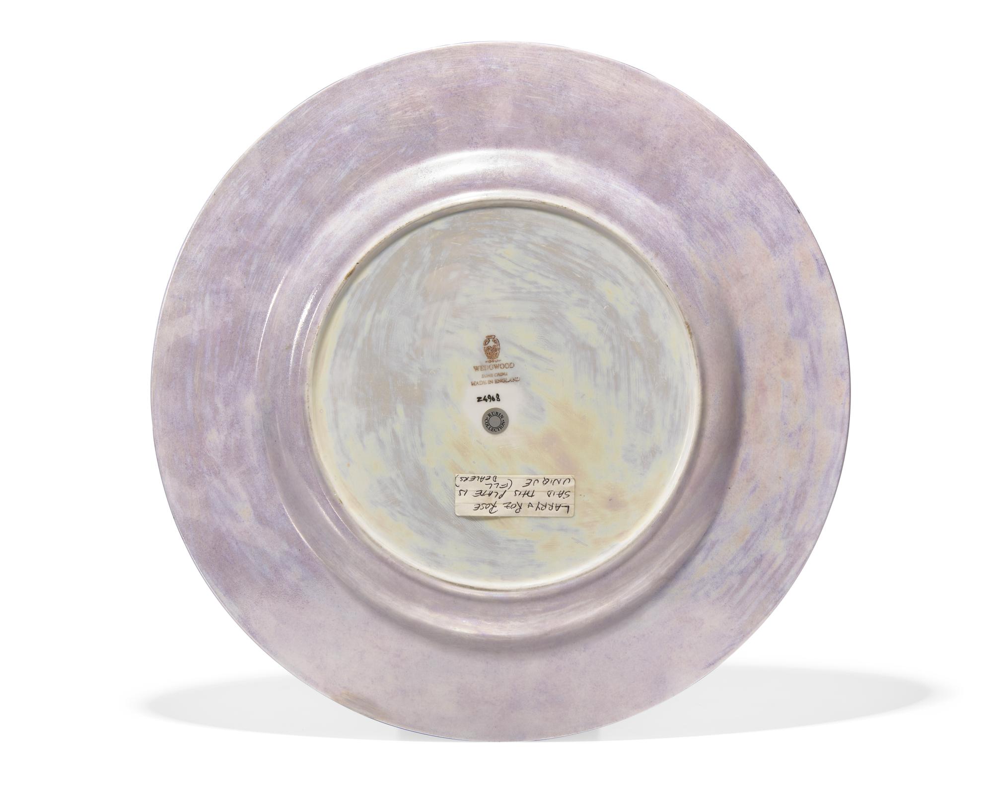 A Wedgwood Fairyland Lustreware 'Butterfly Woman' Charger