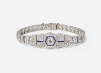 An Art Deco Sapphire and Diamond Bracelet
