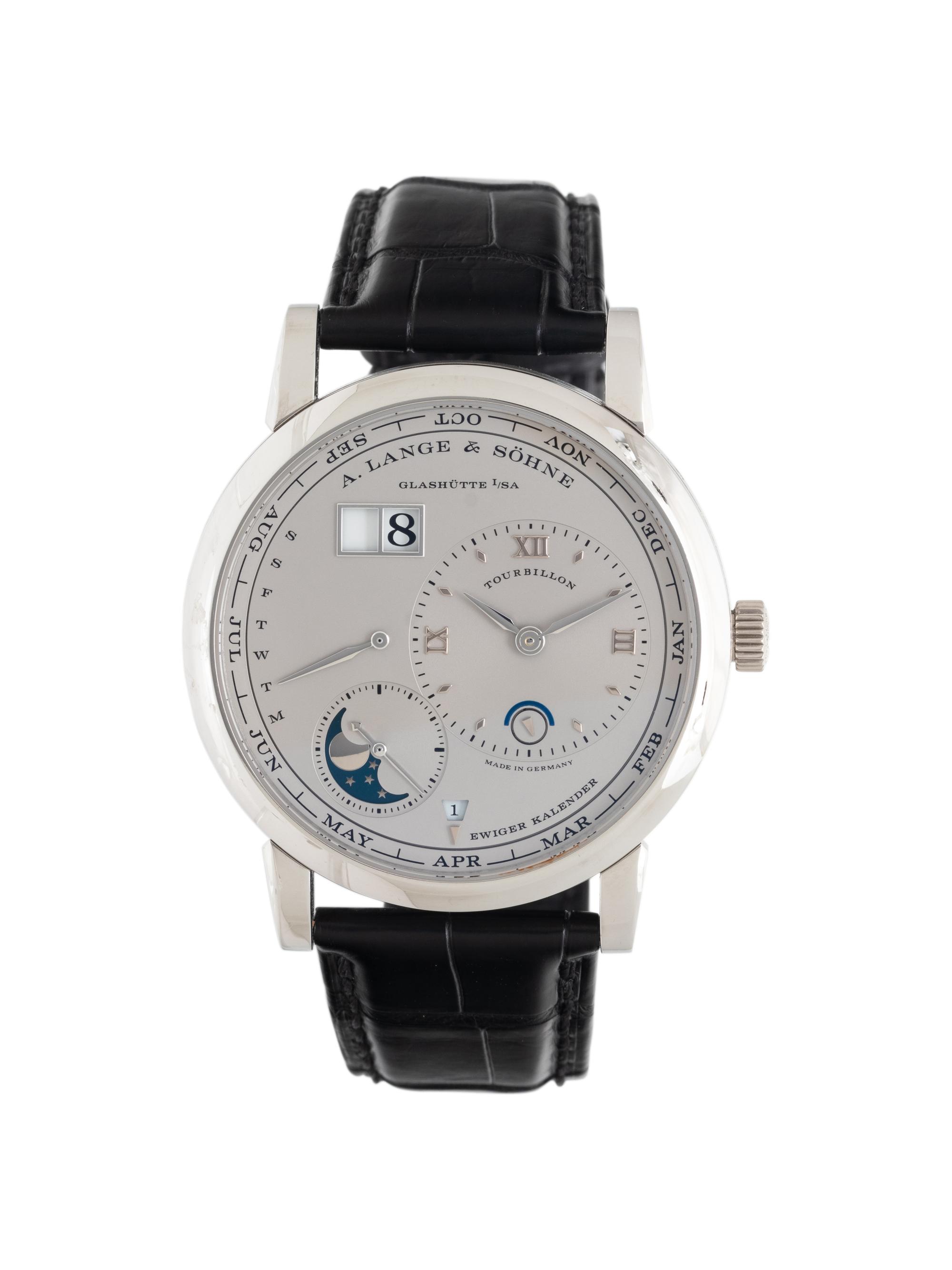 AN EXCEPTIONAL A. LANGE & SÖHNE, REF. 720.025 PLATINUM 'LANGE 1 TOURBILLON PERPETUAL CALENDAR' WATCH