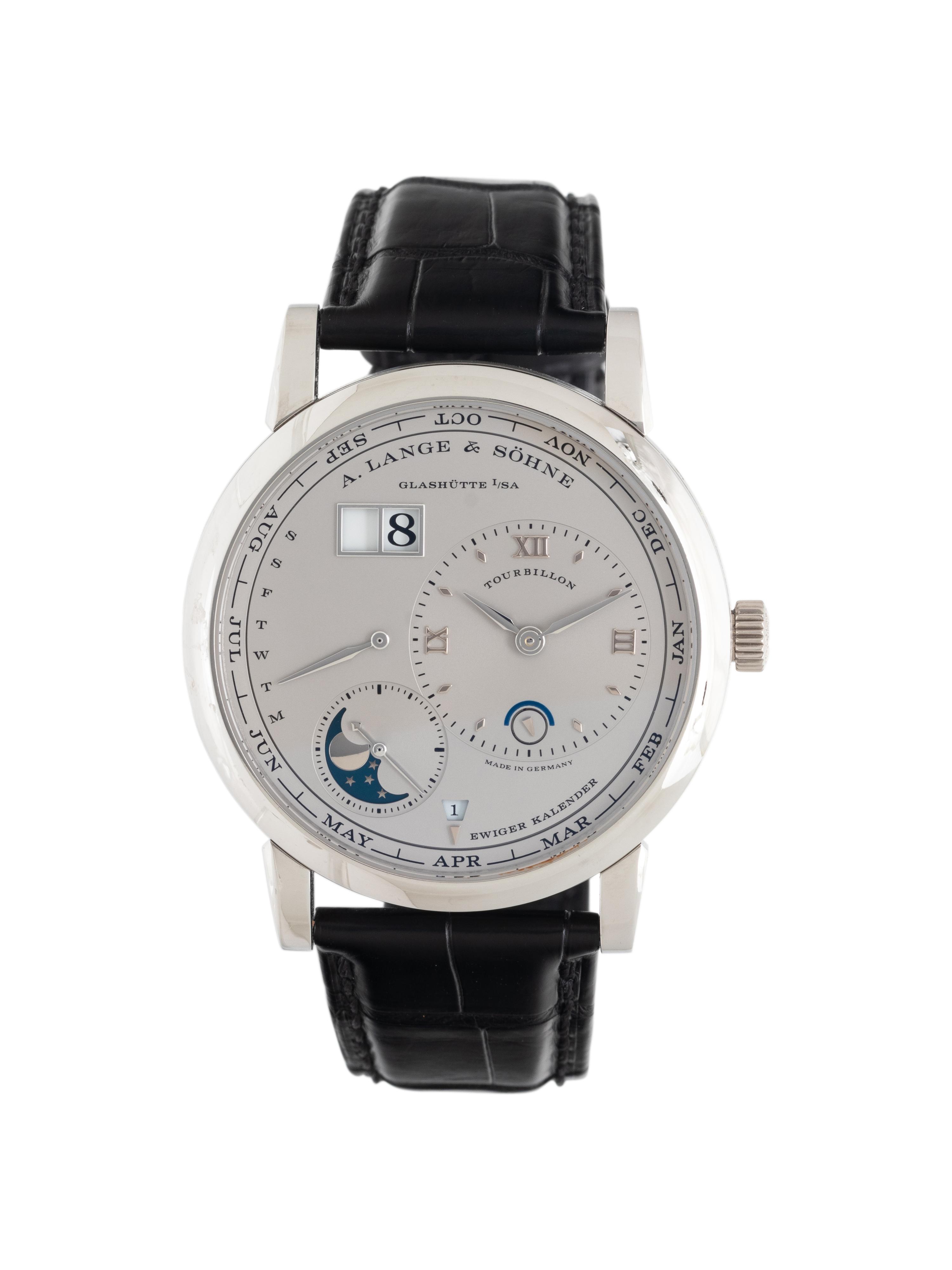 AN EXCEPTIONAL A. LANGE & SÖHNE, REF. 720.025 PLATINUM 'LANGE 1 TOURBILLON PERPETUAL CALENDAR' WATCH