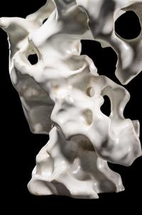A White Glazed Porcelain Scholar's Rock