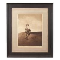 Edward Sheriff Curtis (1868-1952) The Scout - Atsina, "From Copyright Photograph 1908," circa 1908